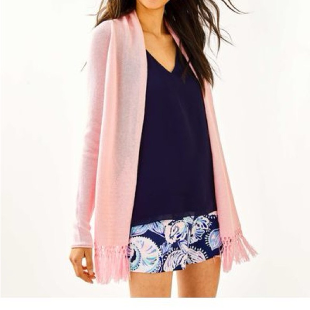 Lilly Pulitzer Tatum Cardigan Pink Tropics XS
